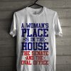 A woman places is in the house T-shirt