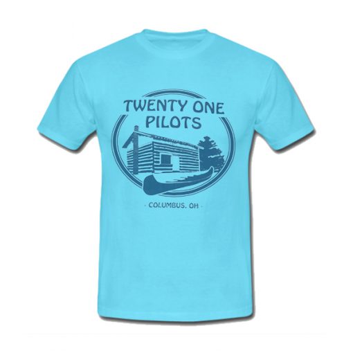 Blue camp like twenty one pilots T-shirt