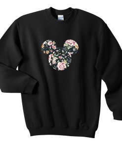 Floral mickey mouse Sweatshirt