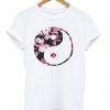 Flower ying yang unisex T-shirt