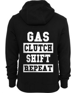 Gas Clutch Shift Repeat Back Hoodie