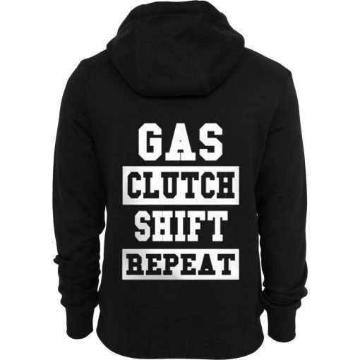 Gas Clutch Shift Repeat Back Hoodie