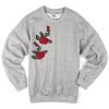 Grey Rose Embroided Sweatshirt