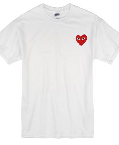 Heart with eyes logo T-shirt