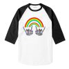 Louis Rainbow Skeleton Raglan T-shirt