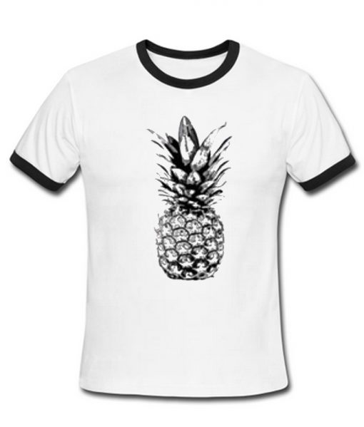 Pineapple ringer T-shirt