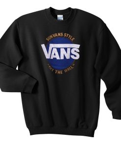 Sun van sytle Vans off the wall sweatshirt