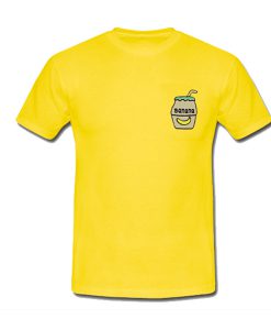 banana milk pocket logo T-shirt