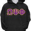 omega Psi Phi Greek Letter Pullover Hoodie