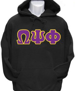 omega Psi Phi Greek Letter Pullover Hoodie