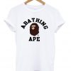 A bathing ape White T-shirt