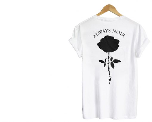 Always noir Flower Back T-shirt