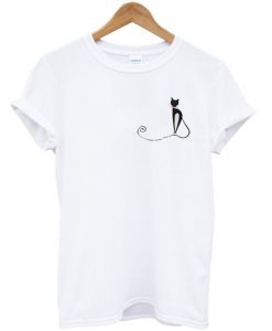 Cat white T-shirt