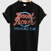 David bowie 1978 world tour T-shirt