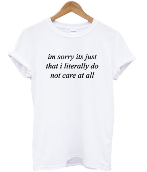 Dont care tee T-shirt