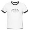 Feminist ringer T-shirt