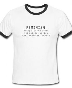 Feminist ringer T-shirt