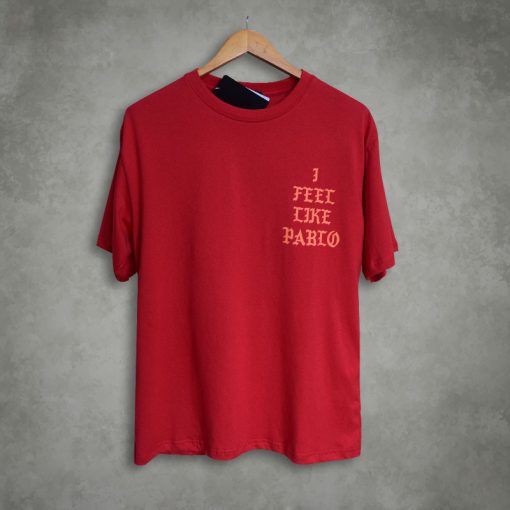 I feel like pablo maroon T-shirt