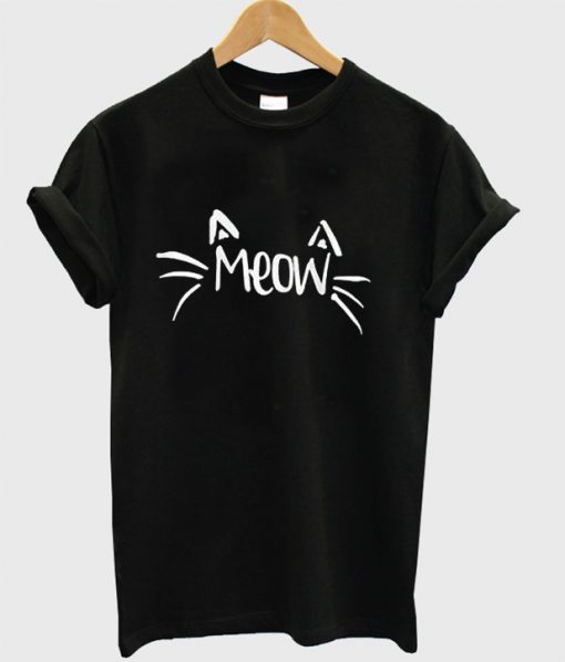 Meow face Cat T-shirt