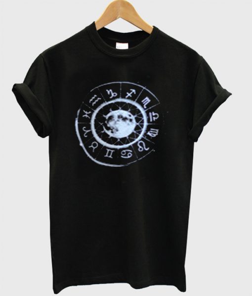 Moon circle zodiac T-shirt