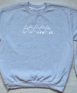 Mountains slouchy sweatshirt