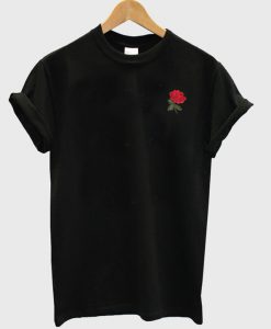 Rose Patch slub T-shirt