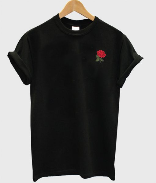 Rose Patch slub T-shirt