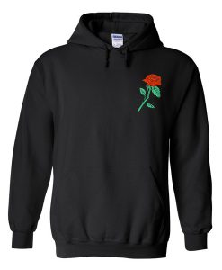 Rose embroided Hoodie