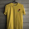 Rose pocket yellow T-shirt