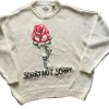 Sorry not sorry embroidery sweatshirt