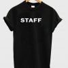 Staff black unisex T-shirt