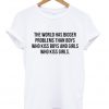 The world has bigger problem White T-shirt