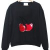 cherry pullover sweatshirt
