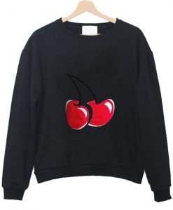 cherry pullover sweatshirt