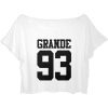 grande 93 croptop back T-shirt