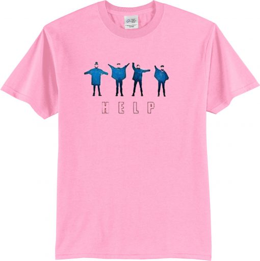 help beatles light pink T-shirt