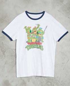 ninja turtle ringer T-shirt