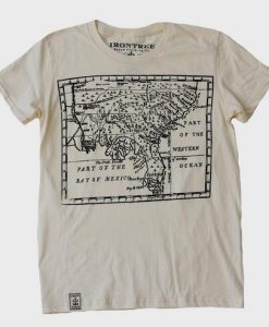 part of the bay mexico maps T-shirt
