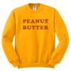 peanut butter yellow sweatshirt