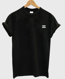 w equal sign black T-shirt