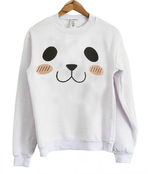 Cute Panda Face Sweatshirt