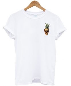 Pineapple headskull pocket T-shirt