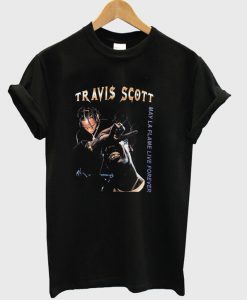 Travis Scott May la flame forever T-shirt