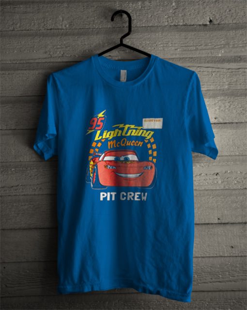 Lightning mc queen pit crew T-shirt