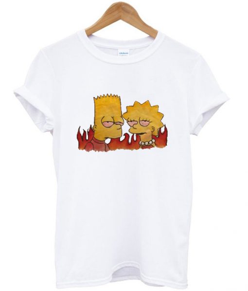 mom and son simpsons T-shirt