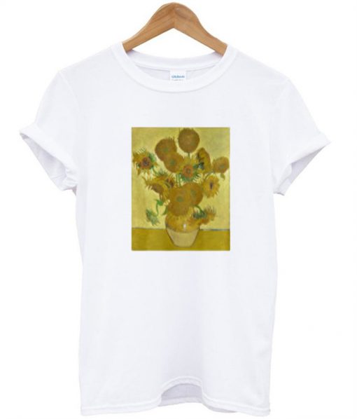 van gogh flower T-shirt