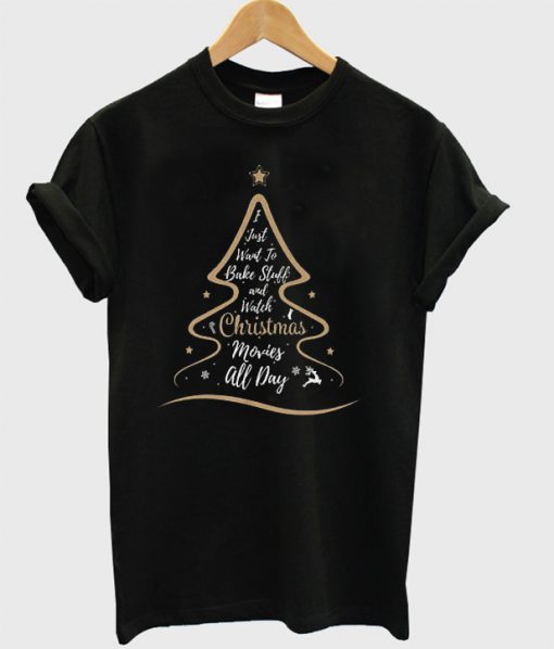 I just want to bake suff and waleh christmas T-shirt