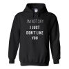 I'm not shy i just don't like you Hoodie