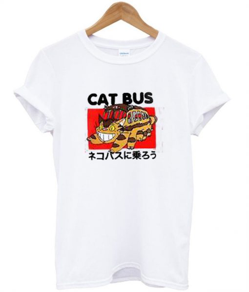 cat bus totorro T-shirt