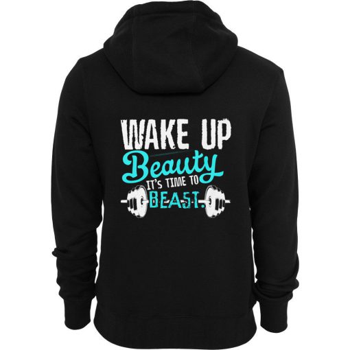 wake up beauty it's time to beast back hoodie